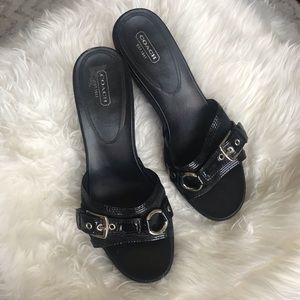 Black Coach Wedges